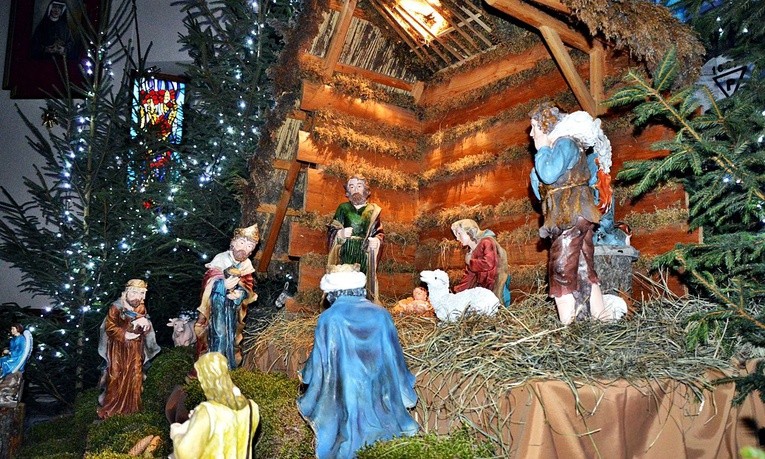 Płońsk. Bożonarodzeniowa szopka w parafii św. Maksymiliana Marii Kolbego