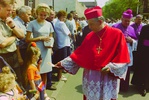 Piekary Śląskie 28 05 2000
Pielgrzymka mężczyzn i młodzieńców do Matki Boskiej Piekarskiej. Prymas Polski kardynał Józef Glemp.
Foto: HENRYK PRZONDZIONO /FOTO GOŚĆ


Skany z negatywów.