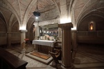 Włochy Tolentino 23 06 2025
Bazylika Świętego Mikołaja, San Nicola w Tolentino. Wnętrze kościoła. Krypta szczątków św. Mikołaja sarkofag z ciałem świętego bez ramion.
FOTO:HENRYK PRZONDZIONO /FOTO GOŚĆ