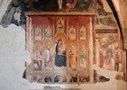 Włochy  Montefalco 24 06 2025
Kościół Sant'Agostino świętego Augustyna z XIII w.Wnętrze kościoła. Fresk Madonna z Dzieciątkiem pomiędzy świętymi Sewerem, Pawłem, Piotrem i Fortunatem , dzieło Jacopa Zabolino di Vinciolo.

FOTO:HENRYK PRZONDZIONO /FOTO GOŚĆ