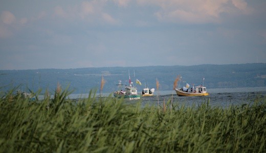 Kąty Rybackie - poświęcenie łodzi rybackich