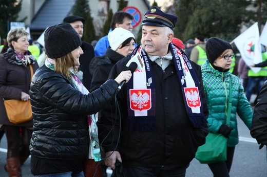 Blokada drogi w Gliwicach