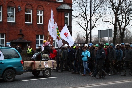 Protestujący sparaliżowali centrum Gliwic