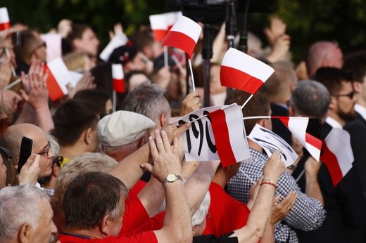 Prezydent Andrzej Duda na Placu Krakowskim