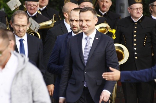 Prezydent Andrzej Duda na Placu Krakowskim