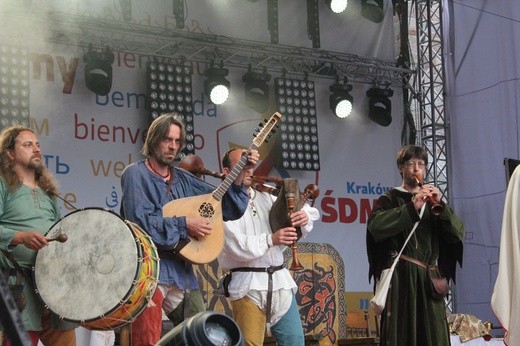 ŚDM w Płocku. Inscenizacja chrztu Mieszka I