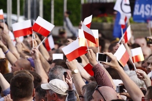 Prezydent Andrzej Duda na Placu Krakowskim