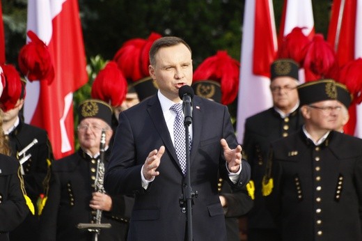 Prezydent Andrzej Duda na Placu Krakowskim