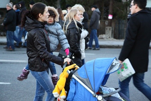 Blokada drogi w Gliwicach