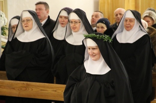 Śluby wieczyste u benedyktynek w Sierpcu
