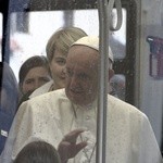 Papież Franciszek w tramwaju