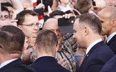 Prezydent Andrzej Duda na Placu Krakowskim