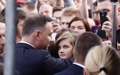 Prezydent Andrzej Duda na Placu Krakowskim