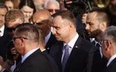 Prezydent Andrzej Duda na Placu Krakowskim