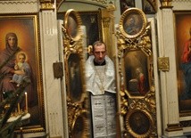 Wieczerni - prawosławnym nieszporom w płockiej cerkwi przewodniczy ks. protojerej Eliasz Tarasiewicz