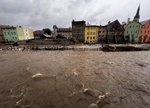 Lądek-Zdrój dzień po największej powodziowej fali