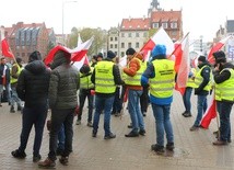 Pikieta rolników w Elblągu