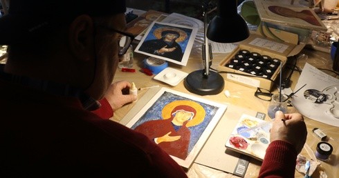 Warsztaty ikonopisania w Jantarze