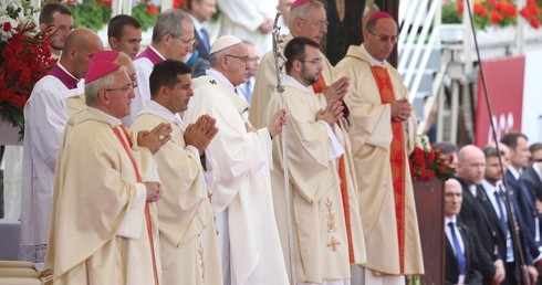 Dzięczynienie za 1050 lat chrześcijaństwa w Polsce na Jasnej Górze, pod przewodnictwem papieża Franciszka