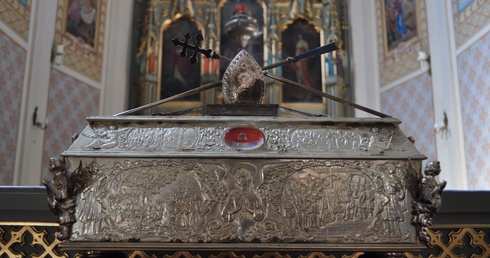 Relikwie św. Wojciecha w kościele pw. Wniebowzięcia NMP w Raciążu