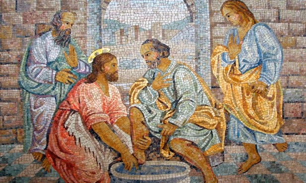 Chrystus umywa uczniom nogi