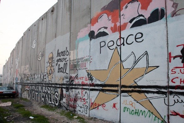 Mur oddzielający Zachodni Brzeg od Izraela