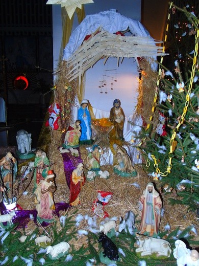 Gostynin. Bożonarodzeniowa szopka w parafii pw. św. Marcina