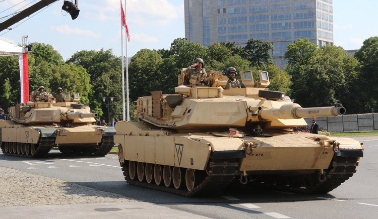 M1 Abram na defiladzie w Katowicach