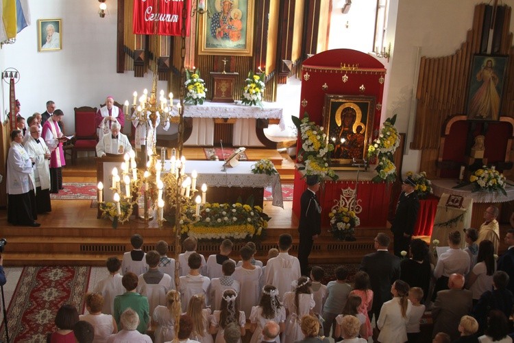 Korzeń - Łąck. Nawiedzenie w parafii św. Walentego