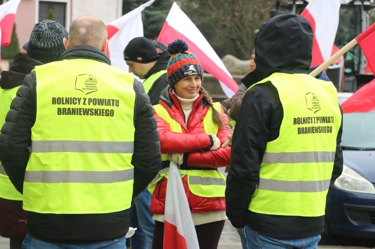 Pikieta rolników w Elblągu