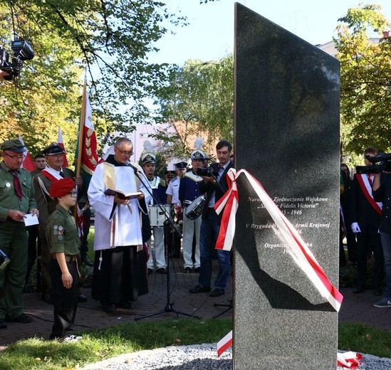 Odsłonięcie obelisku poświęconego Żołnierzom Wyklętym 