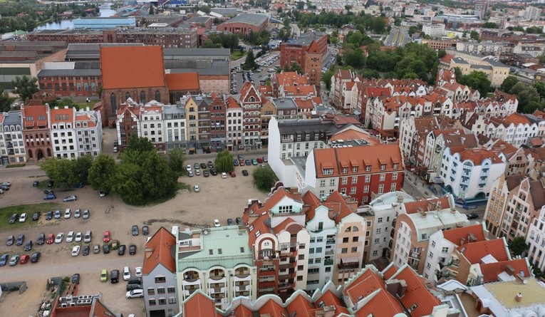 Zobacz Elbląg z góry