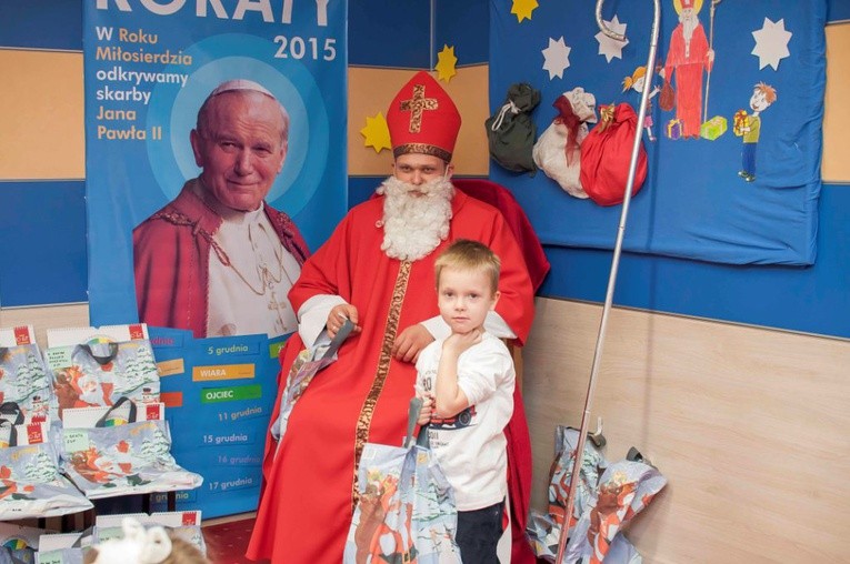 Święty Mikołaj w przedszkolu bł. Franciszki