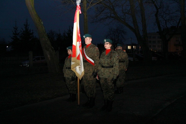 Warta honorowa w Makowie Mazowieckim