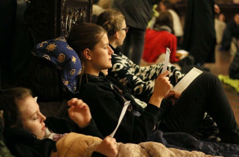 Czuwanie maturzystów