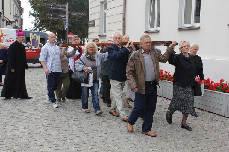 Znaki ŚDM w Płocku - Stary Rynek