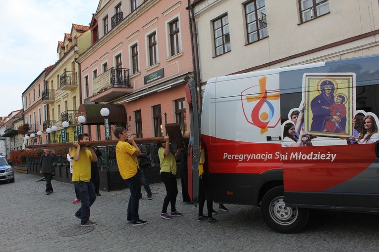 Znaki ŚDM w Płocku - Stary Rynek