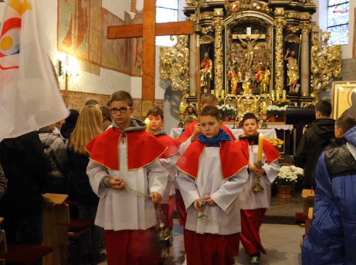 Peregrynacja symboli ŚDM - Morąg