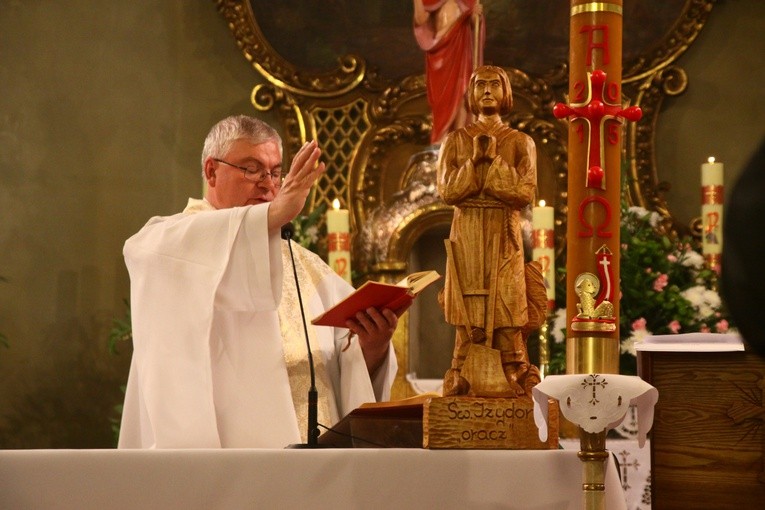 Poświęcenie figury św. Izydora Oracza