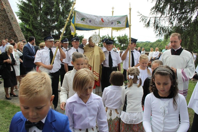 Poświęcenie prac remonotowo-budowlanych w kościele św. Anny w Kobylnikach 