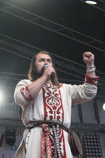 ŚDM w Płocku. Inscenizacja chrztu Mieszka I