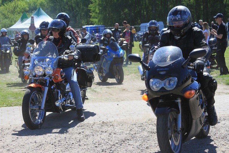 Motocykliści w Ciechanowie