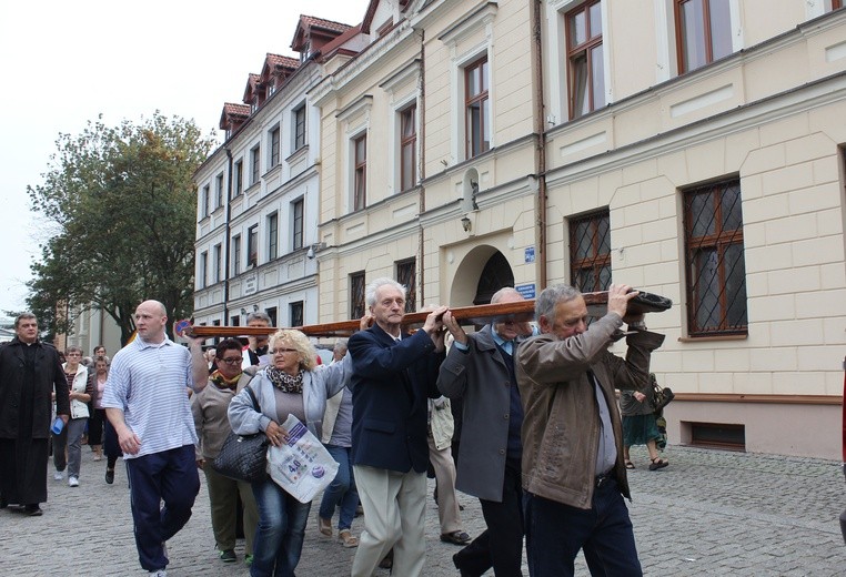 Znaki ŚDM w Płocku - Stary Rynek