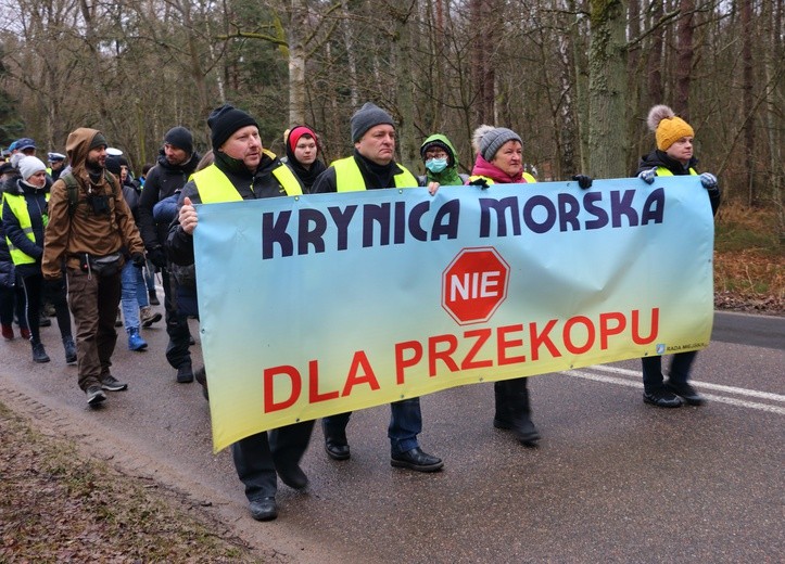 Protesty na Mierzei Wiślanej