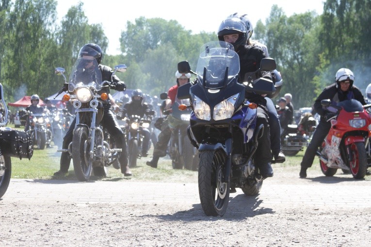 Motocykliści w Ciechanowie