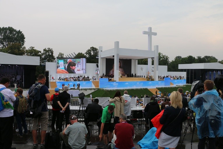 Powitanie papieża Franciszka