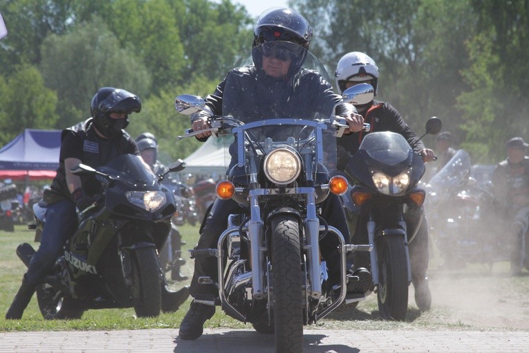 Motocykliści w Ciechanowie