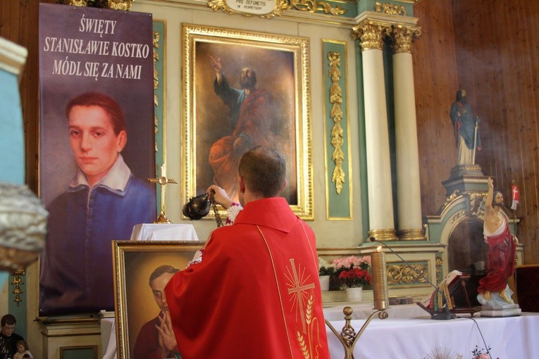 Relikwie bł. ks. Jerzego w Uniecku