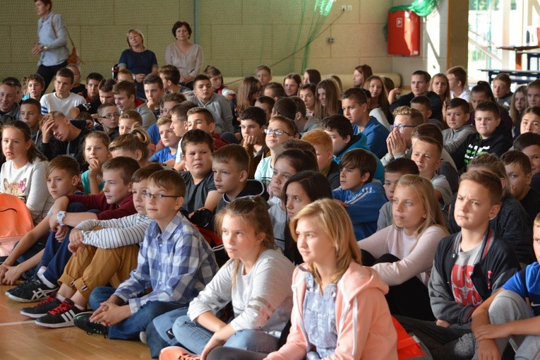 Znaki ŚDM w Makowie Mazowieckim
