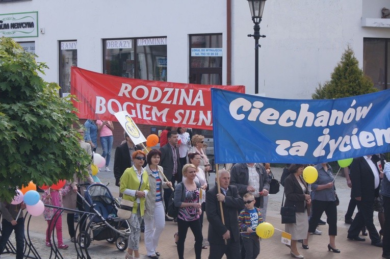 Marsz dla Życia i Rodziny w Ciechanowie 2015